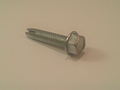 Type 1 Unslotted Indented Hex Washer Thread Cutting Screws - Zinc